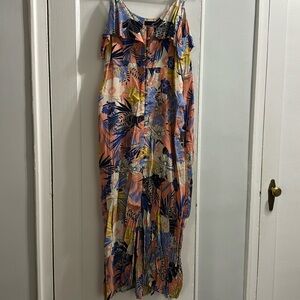 Gently Used Sanctuary Printed MIDI Dress, Size M, Button closure